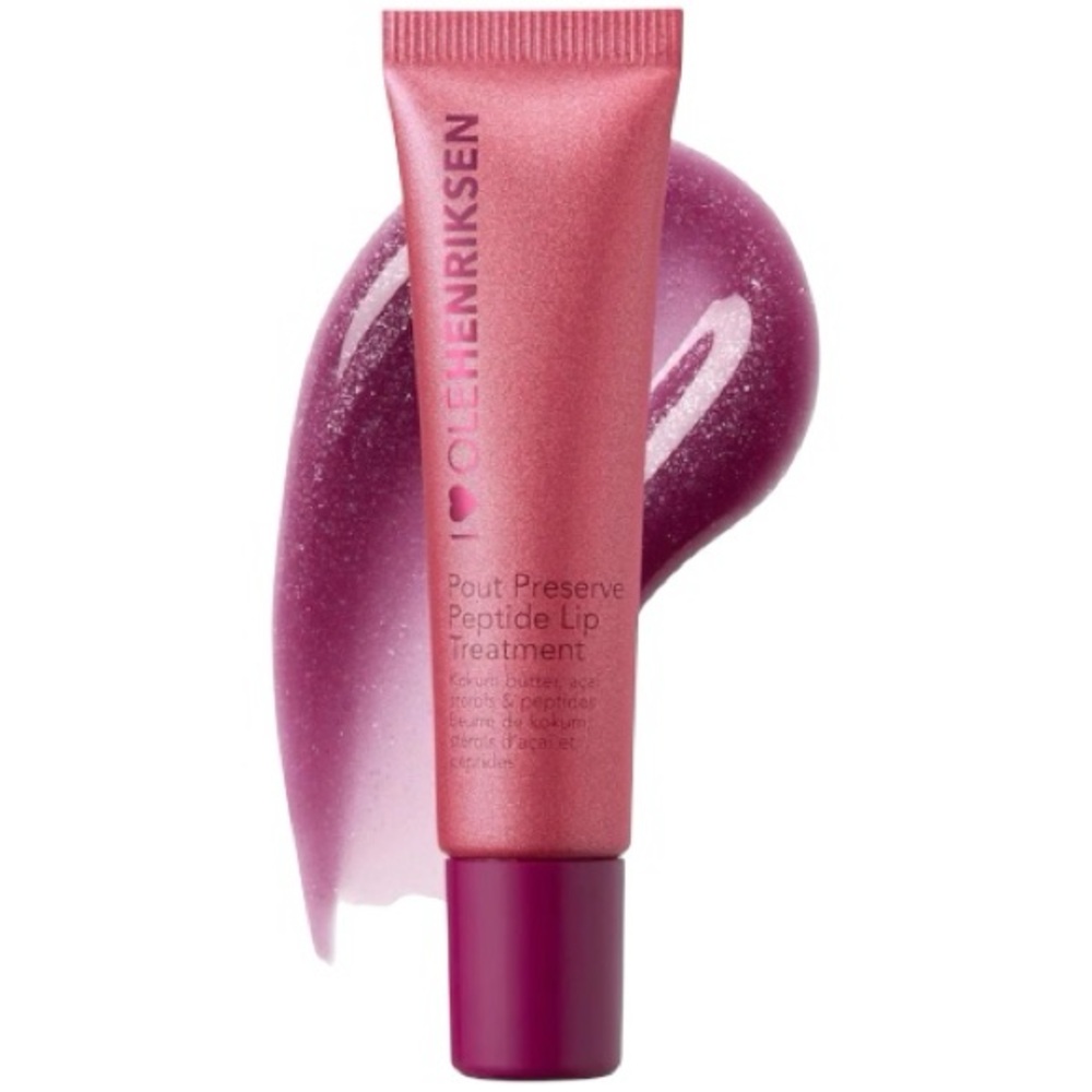OleHenriksen Pout Preserve Peptide Lip Treatment Lingonberry Jam New!